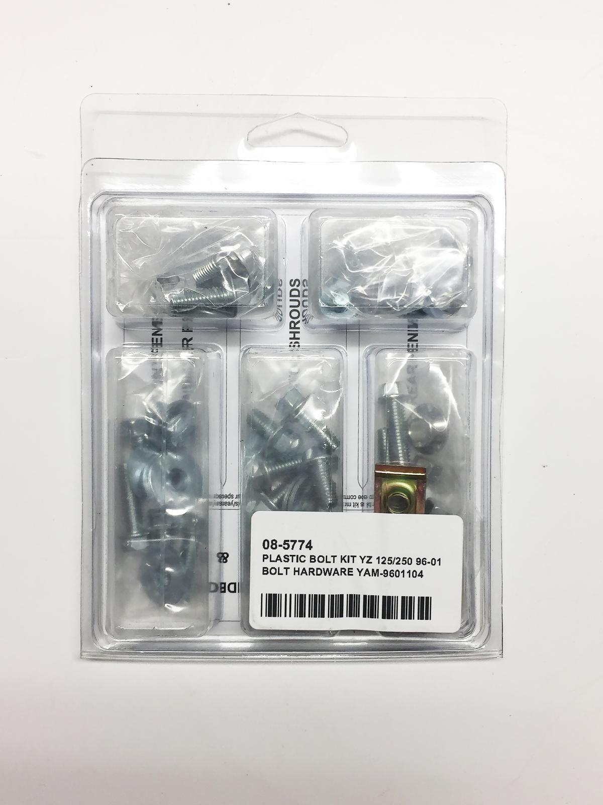 PLASTIC BOLT KIT YZ 125/250 96-01, BOLT HARDWARE YAM-9601104