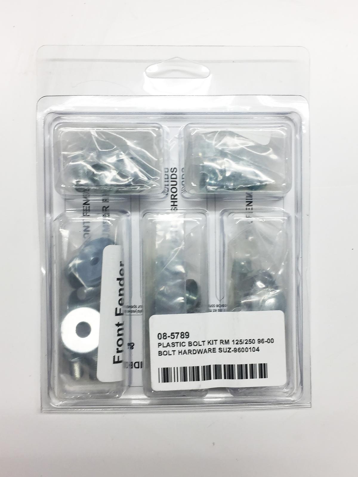 PLASTIC BOLT KIT RM 125/250 96-00, BOLT HARDWARE SUZ-9600104