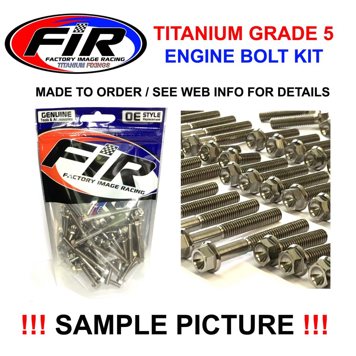 KTM HUQ EXCF FE TITANIUM ENGINE BOLT KIT, KIT SIZE 41 BOLTS !!! MADE TO ORDER !!!