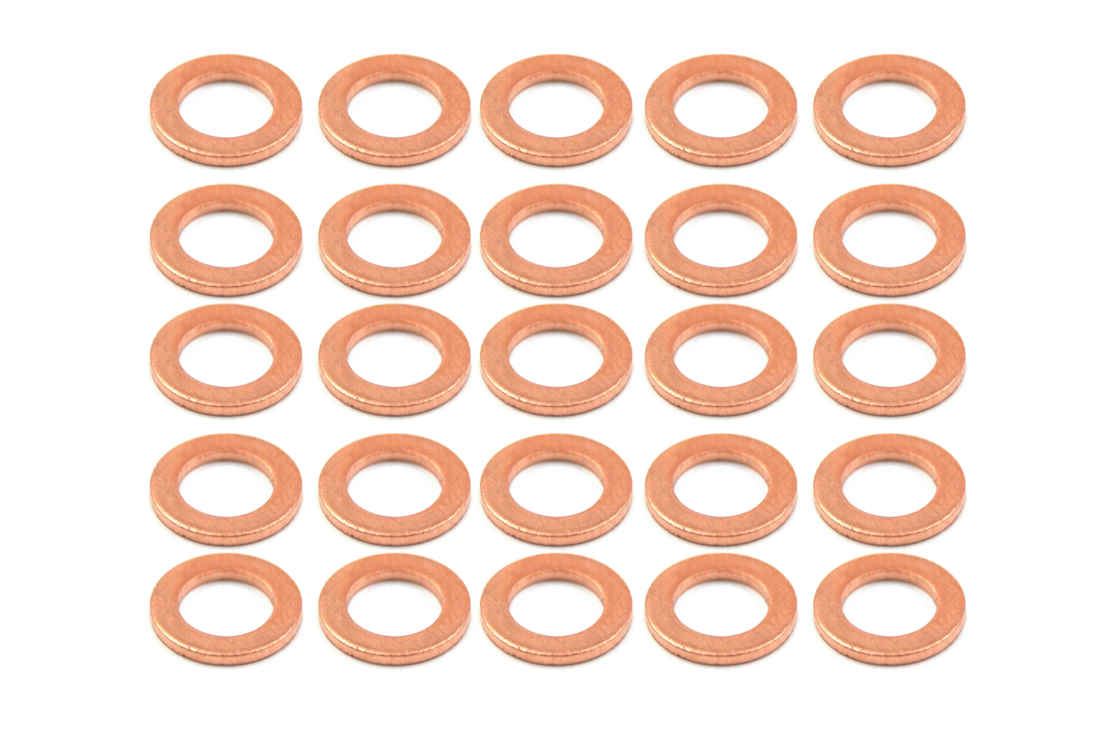COPPER WASHER M6 PK OF 25, SIZE ID6 x OD10 x W1.00mm