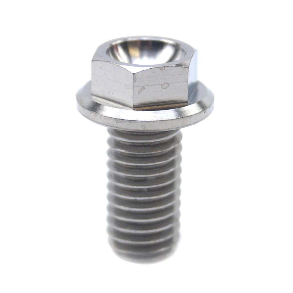 TITANIUM GR5 BOLT M8 x16mm EACH, FLANGE OD: 14mm / HEX SIZE: 10mm, /