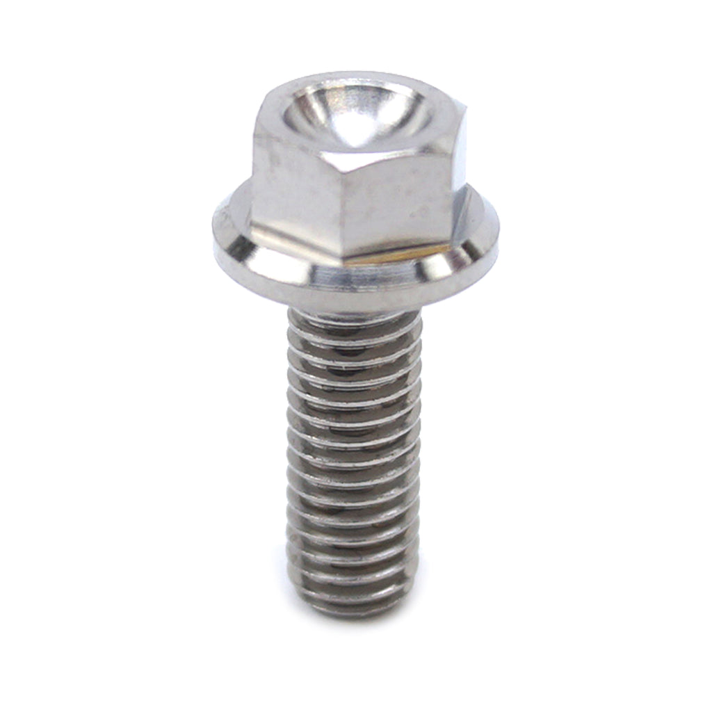 TITANIUM GR5 BOLT M5 x 14mm EACH, FLANGE OD: 9.90mm / HEX SIZE: 7mm, /