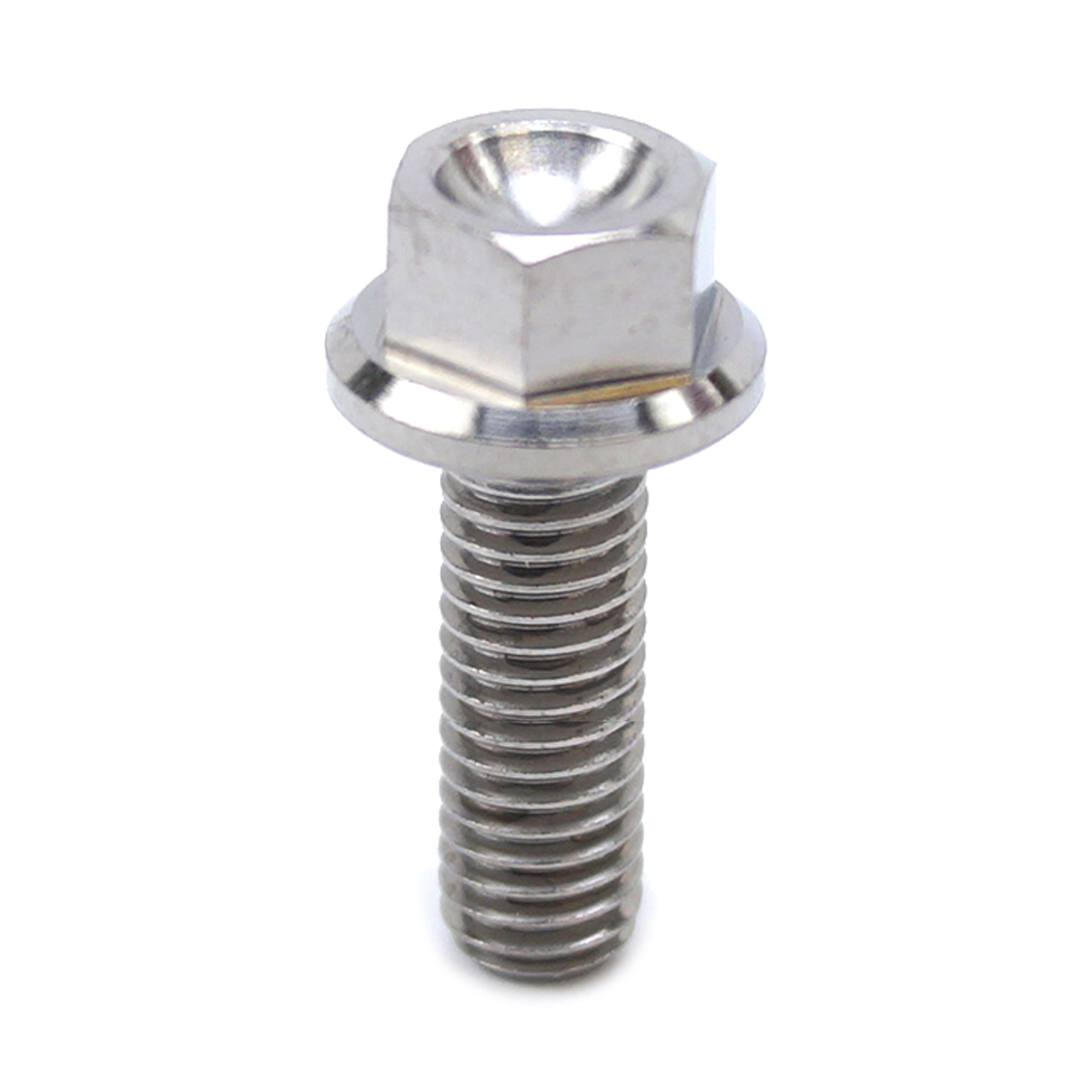 TITANIUM GR5 BOLT M5 x 16mm EACH, FLANGE OD: 9.90mm / HEX SIZE: 7mm, /