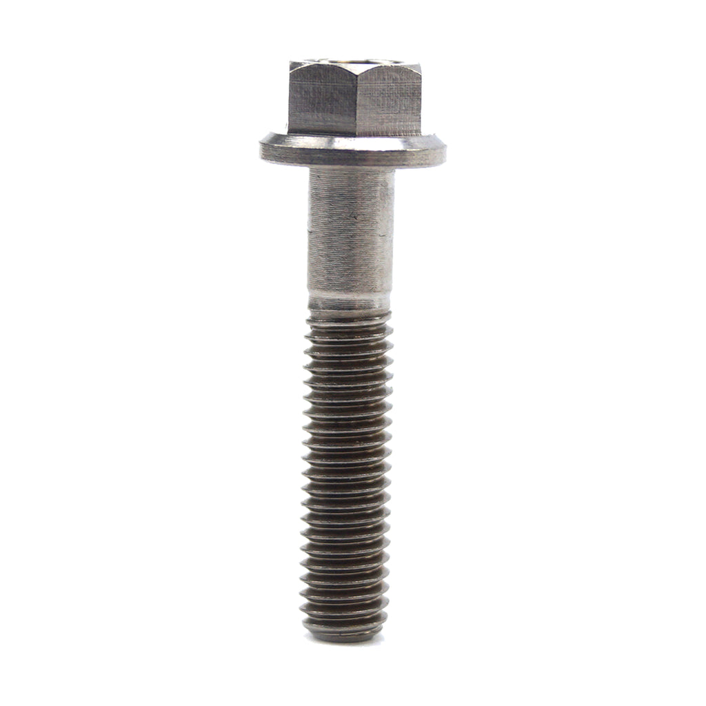 TITANIUM GR5 BOLT M5 x 25mm EACH, FLANGE OD: 9.90mm / HEX SIZE: 7mm, /