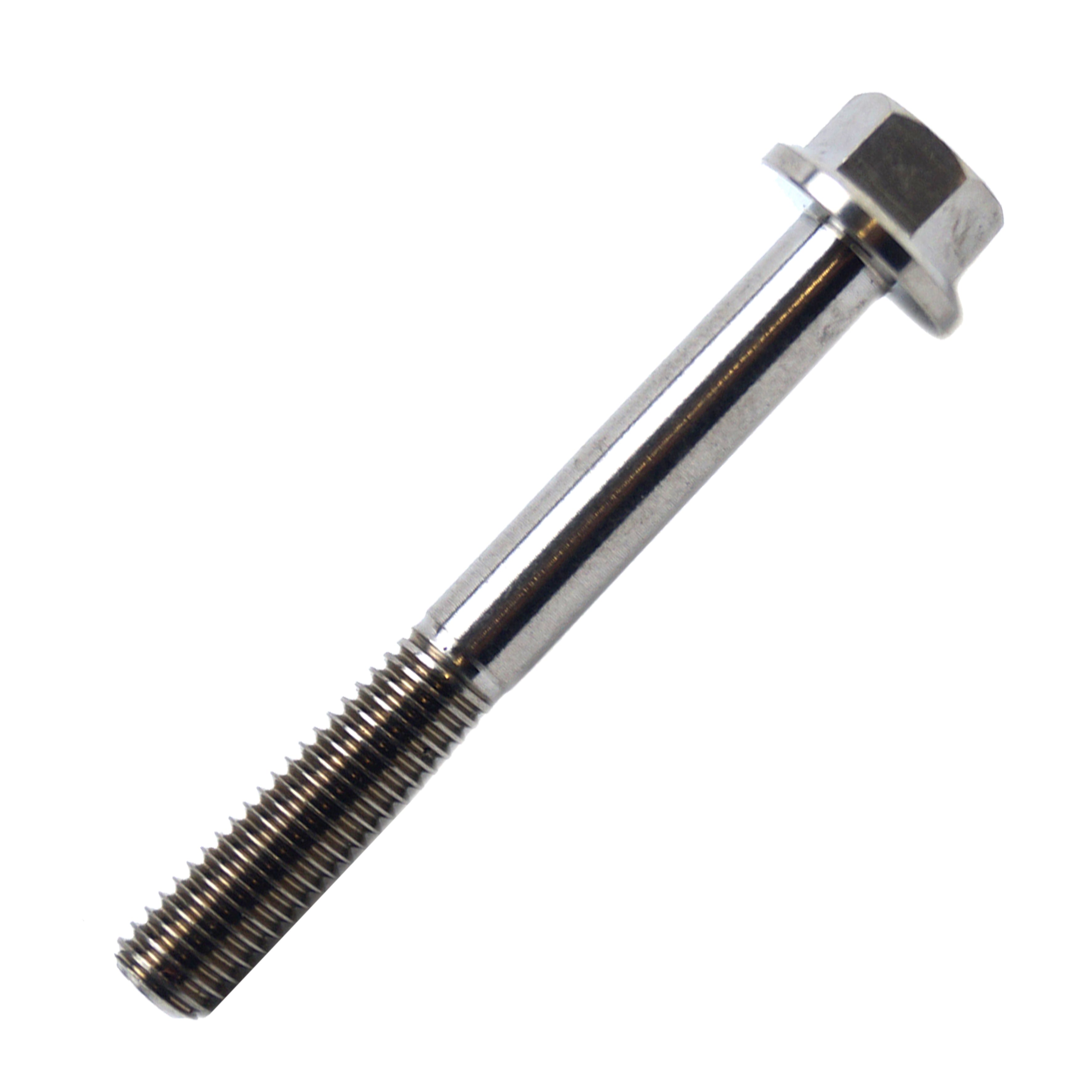 TITANIUM GR5 BOLT M5 x 40mm EACH, FLANGE OD: 9.90mm / HEX SIZE: 7mm, /
