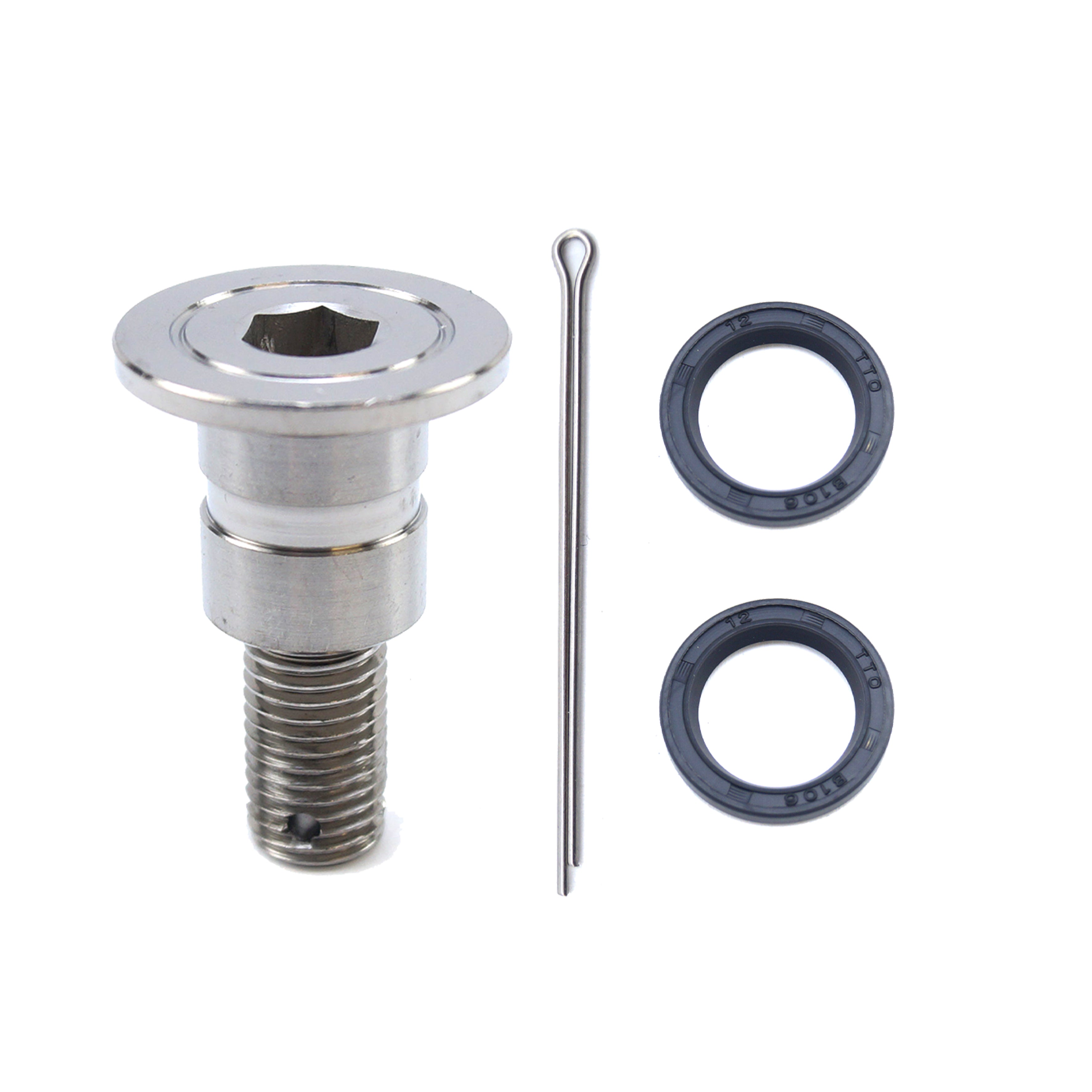 SUZUKI GR5 REAR PEDAL BOLT KIT, 43142-28H00 WITH SEALS 09284-15006, FIR-BARND