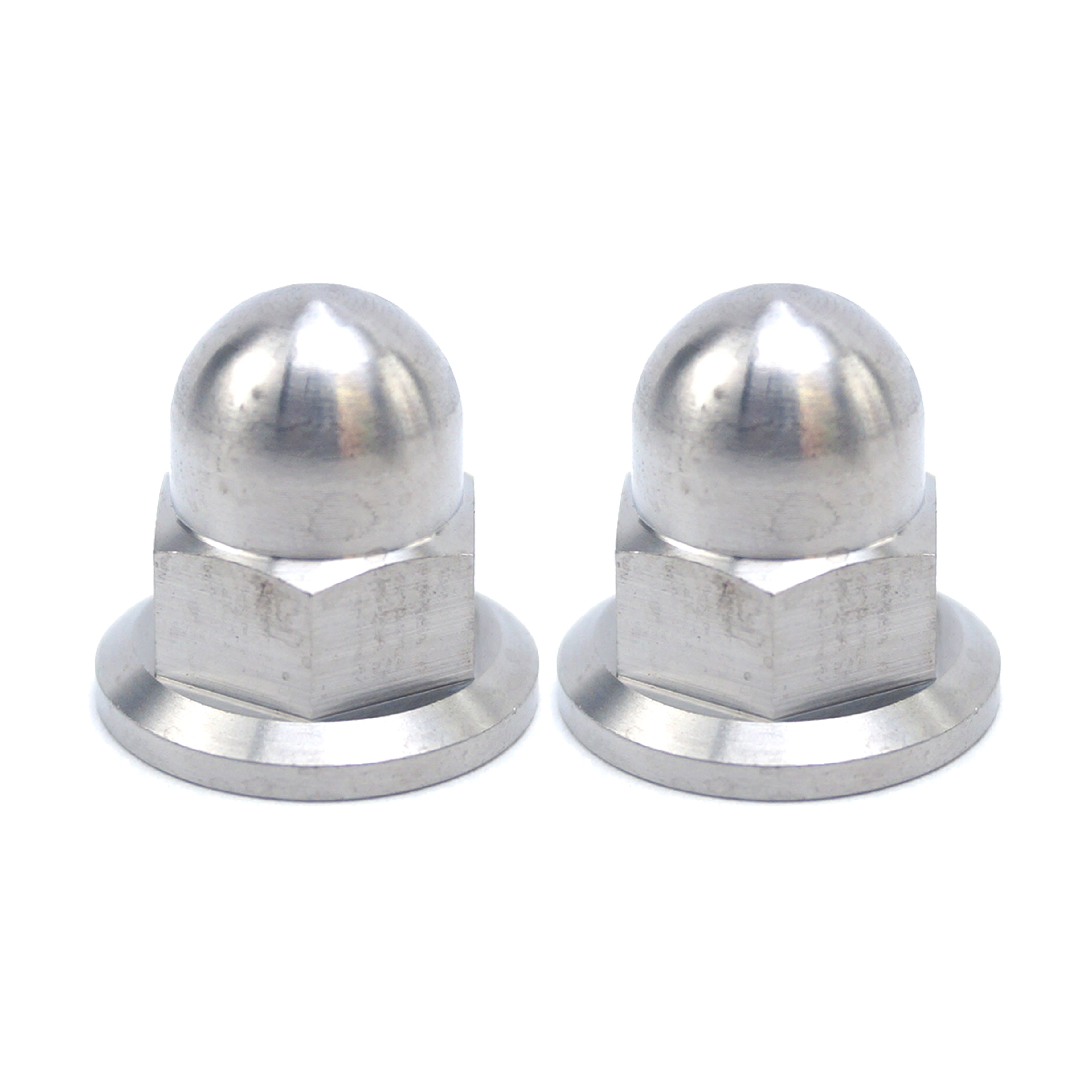 TITANIUM GR5 M8X1.25mm FLANGE NUT, DOME FLANGE NUT / PK2