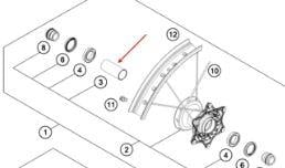 Front Bearing Bush Distance Tube 54809011000