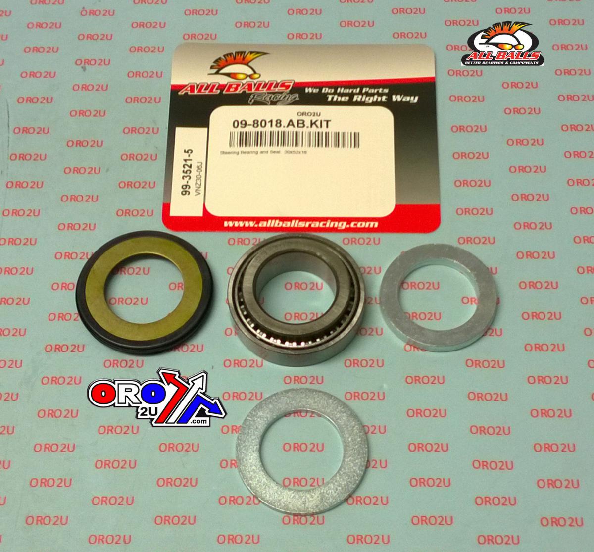 BEARING TAPER & SEAL KIT, ALLBALLS 99-3521-5, CR-0643, 30x52x16
