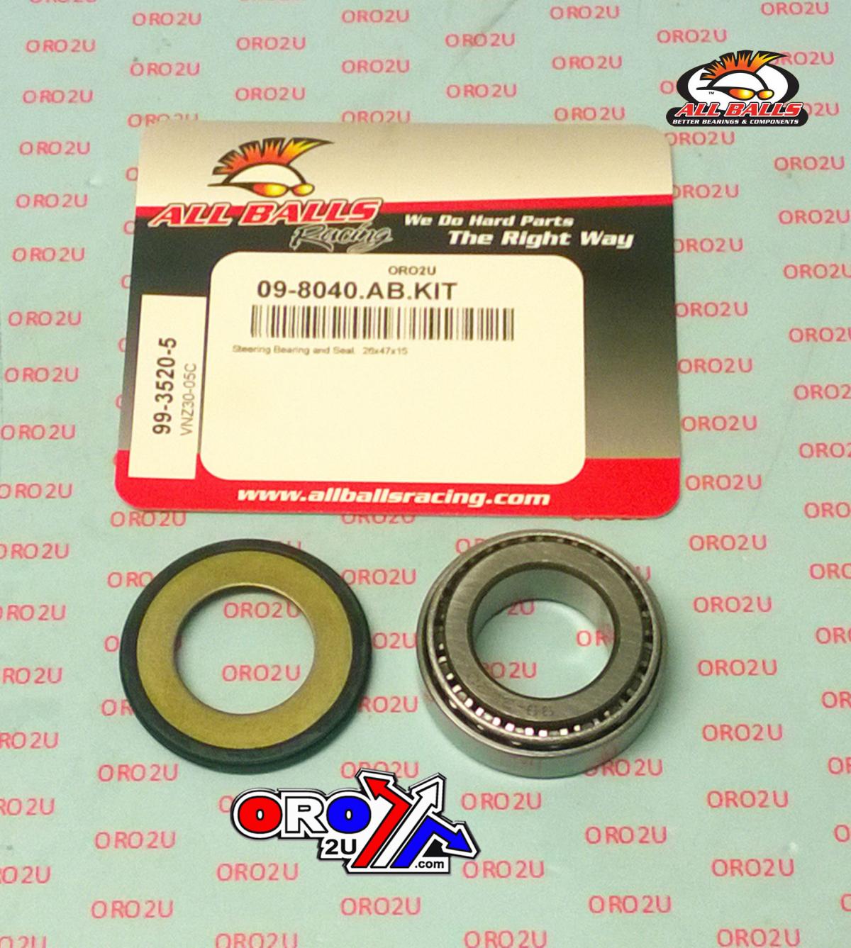 BEARING TAPER & SEAL KIT, ALLBALLS 99-3520-5, 32005XR/26, 26x47x15