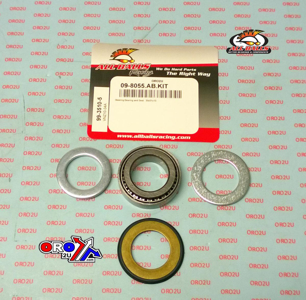 BEARING TAPER & SEAL KIT, ALLBALLS 99-3510-5 4T-CR-0627, 30x51x15