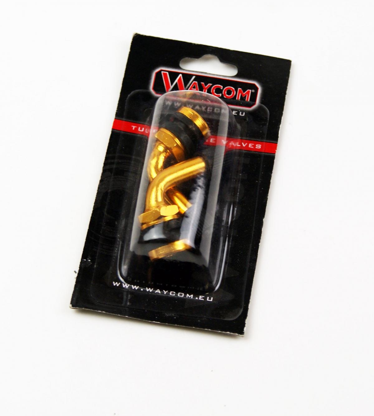 BOLT ON VALVE 90' PVR32 GOLD, WAYCOM 007021 (SOLD AS A PAIR)