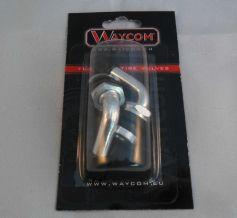 BOLT ON VALVE 90' PVR32 SILVER, WAYCOM 007018 (SOLD AS A PAIR)
