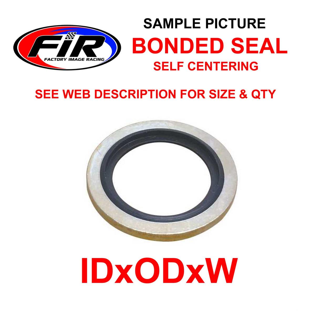 BONDED SEALING WASHER M16 PK4, M16x24x1.5mm / SELF CENTERING