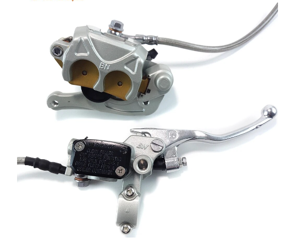 KTM COMPLETE FRONT BRAKE ASSEMLY, CALIPER, BRAKE HOSE, MASTER CYLINDER, 7701301500101 77713001144