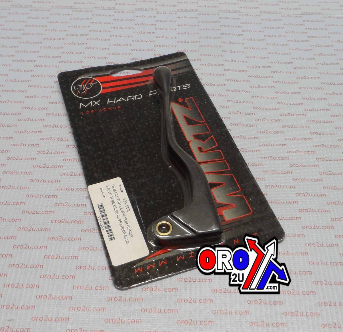 WIRTZ CLUTCH LEVER BLADE BLK., WIRTZ 121-002 OEM TYPE BLACK