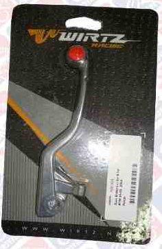 LEVER BLADE BRAKE KTM 65/85, WIRTZ 102-003 FORGED SILVER, Without Adjusting bolt