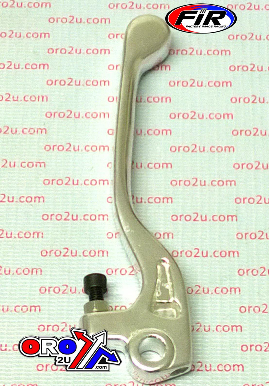 LEVER BLADE BRAKE SHORT SILVER, FORGED ALUMINIUM 93-96 KX