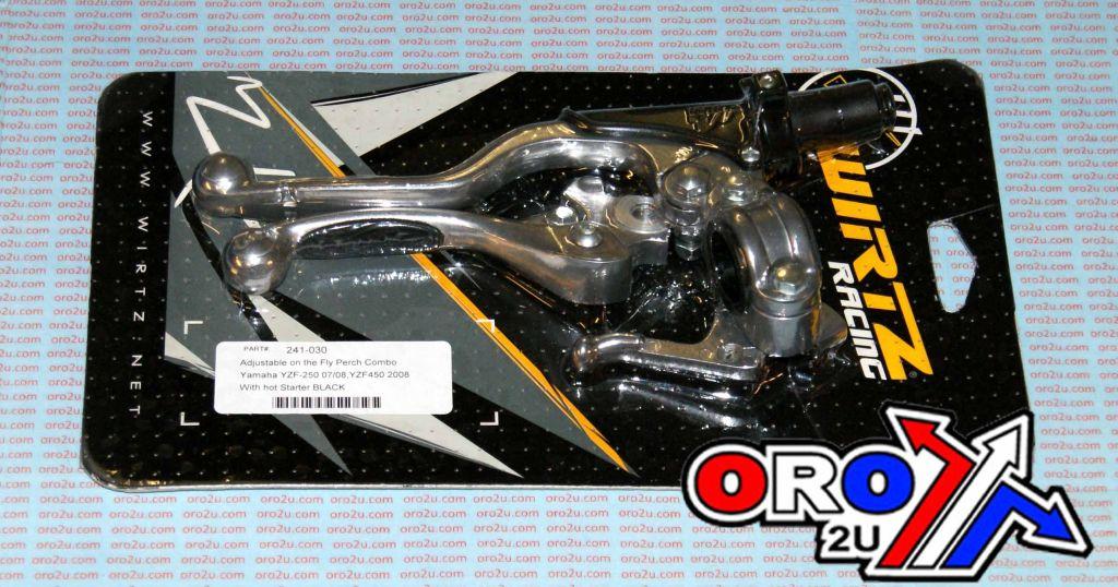LEVER COMBO SET GRIP BLK 4-STK, WIRTZ 241-030 PRO PERCH BLACK