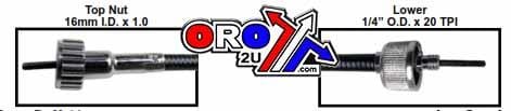 CABLE SPEEDO HD 67060-96, MOTION PRO 06-0250 STD, HARLEY DAVIDSON