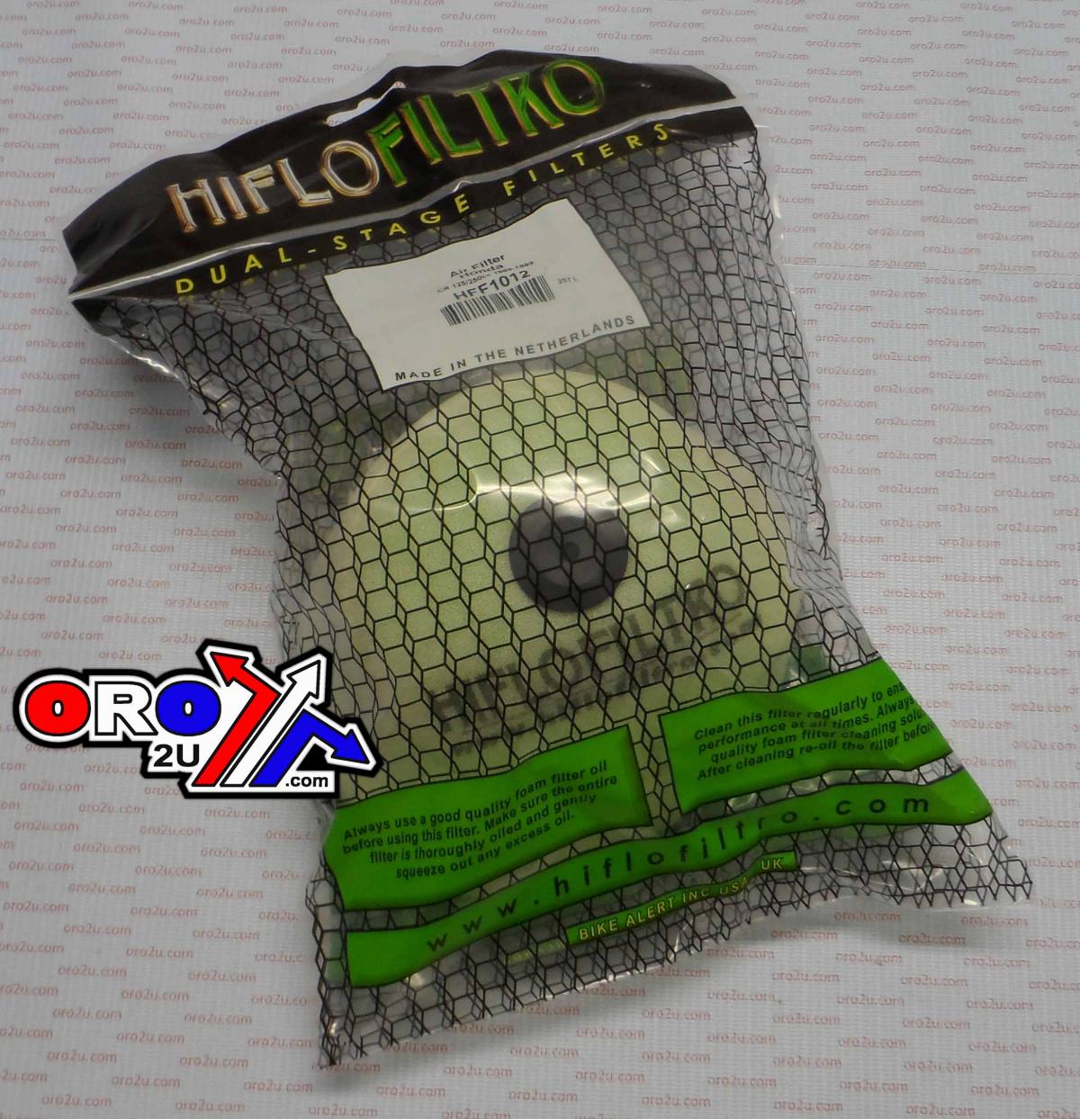 AIR FILTER HONDA CR, HIFLO HFF1012 HONDA MX