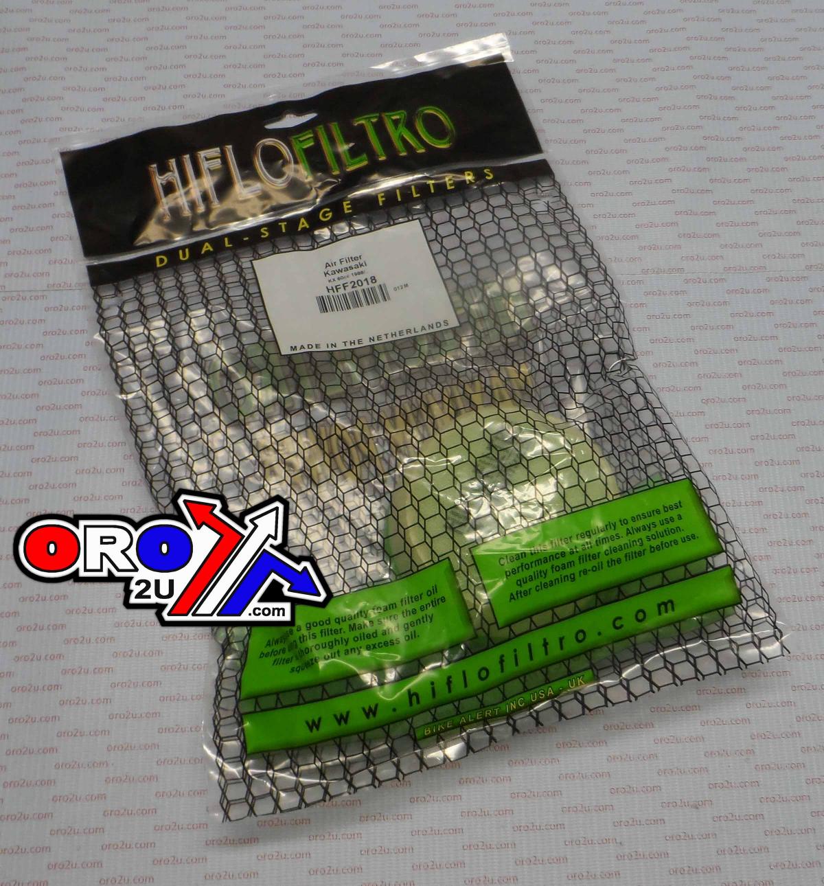 AIR FILTER 86-03 KX60 KAWASAKI, HIFLO HFF2018
