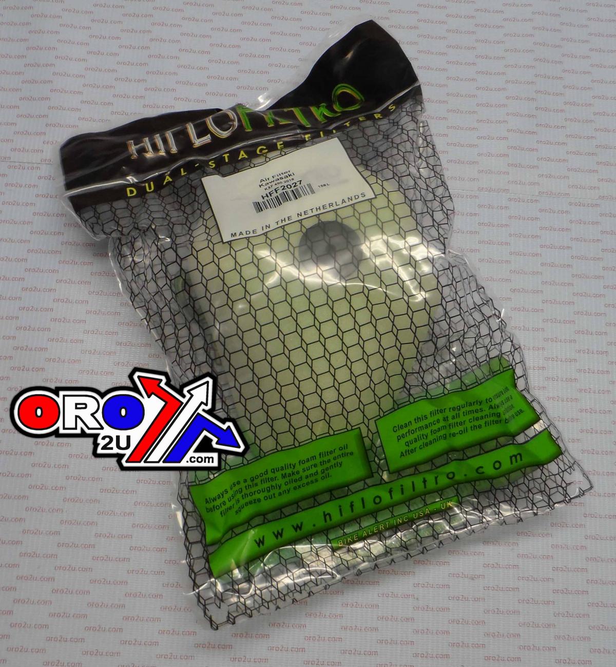 AIR FILTER KX450F 2016-18, HIFLO HFF2027 KAWASAKI