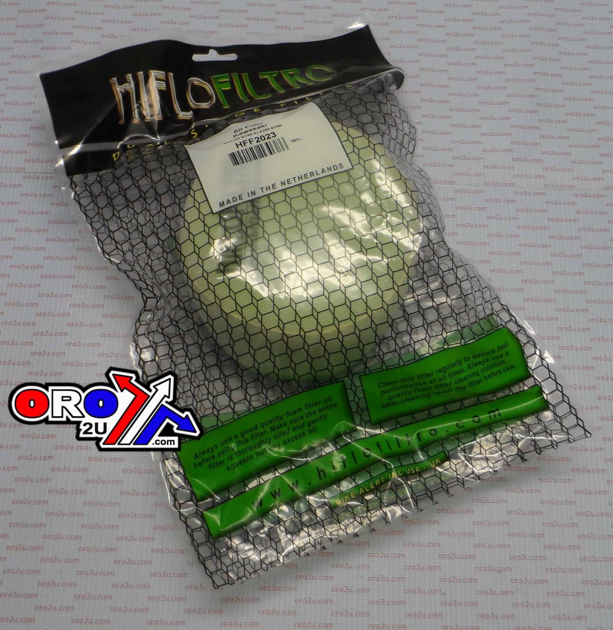 AIR FILTER KDX KLX250SR KDX250, HIFLO HFF2023 KAWASAKI