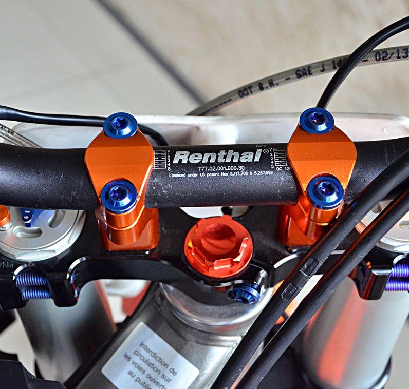 28.6mm Handlebar Clamp 52mm Risers Bar Mount In Black for KTM Gas Gas BETA Husqvarna