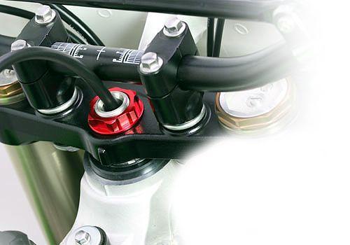 M24x1.00mm STEM NUT EACH BLACK, ALUMINIUM / CR RM RMZ YZ YZF, / CNC