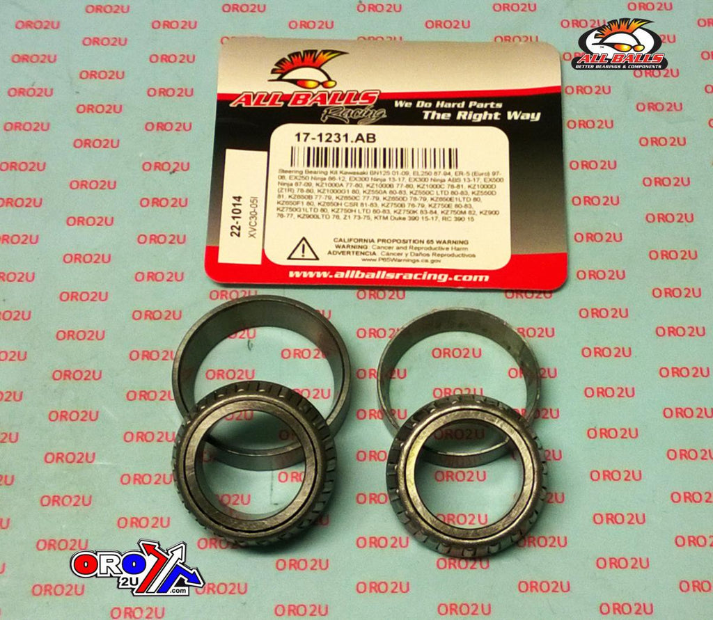 STEERING BEARING KIT ALLBALLS, ALLBALLS 22-1014 KAWASAKI