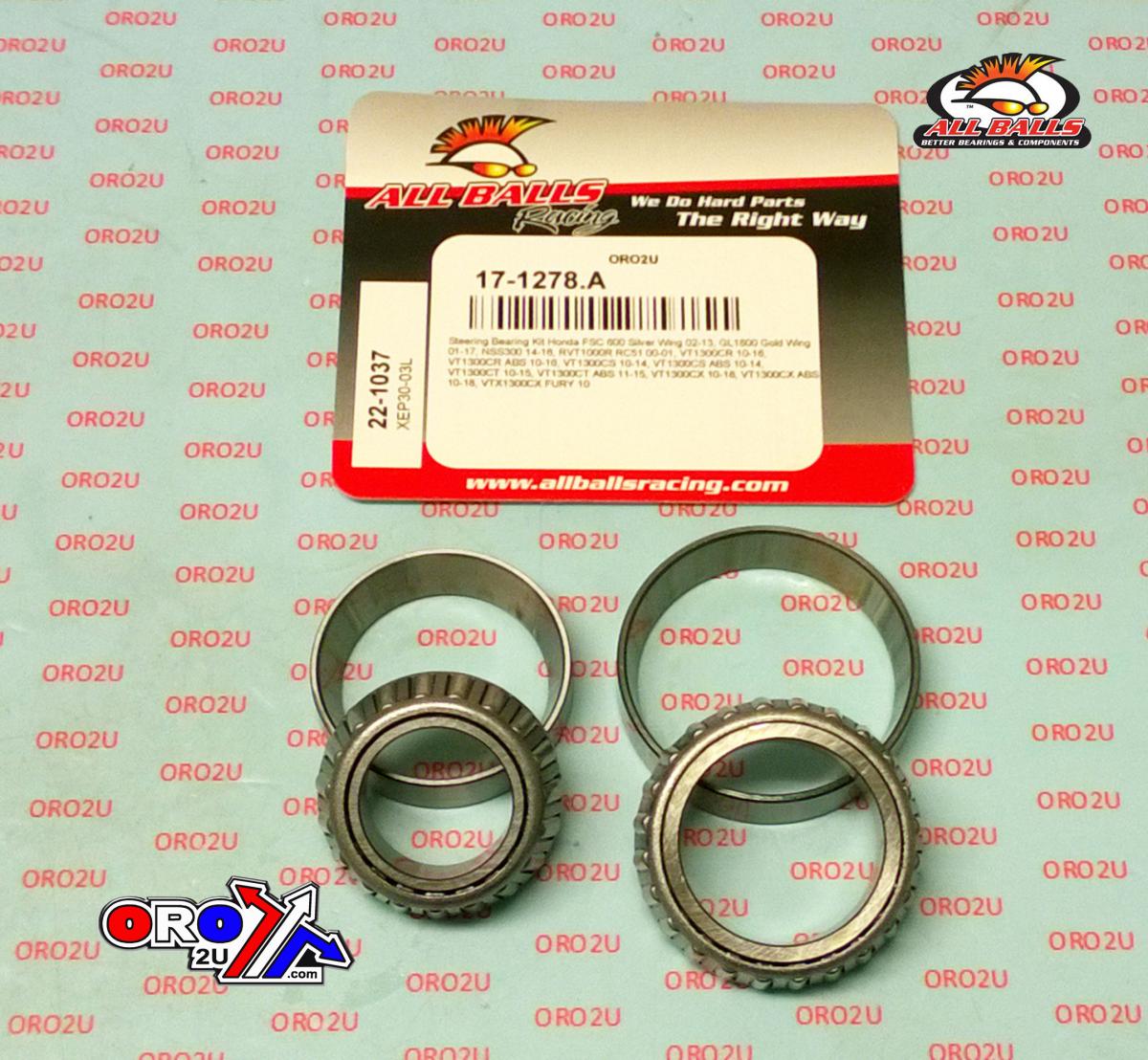STEERING BEARING KIT ALLBALLS, ALLBALLS 22-1037 HONDA
