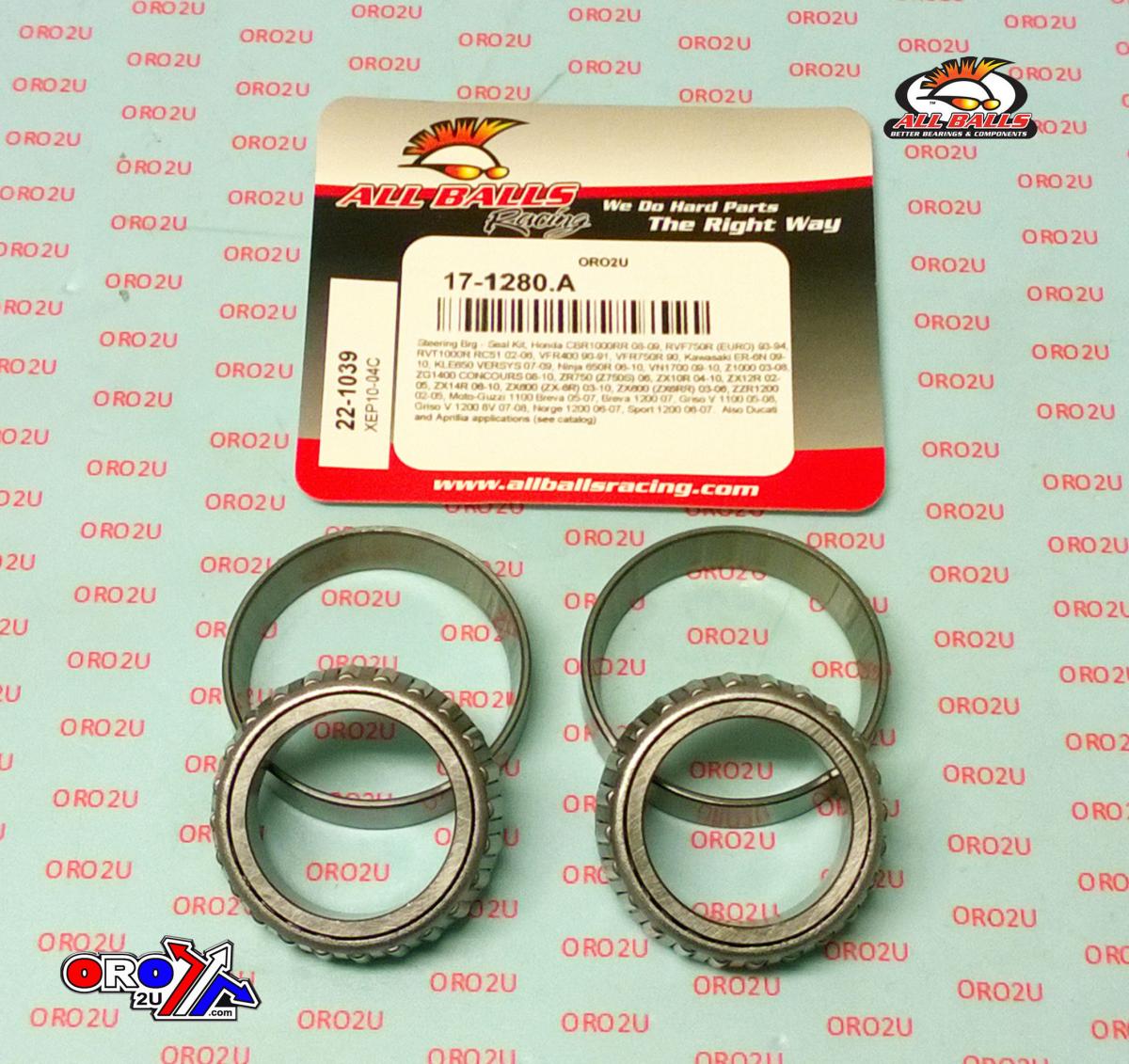 STEERING BEARING KIT ALLBALLS, ALLBALLS 22-1039 APRILIA/DUCATI/HON/KAW/GUZZI