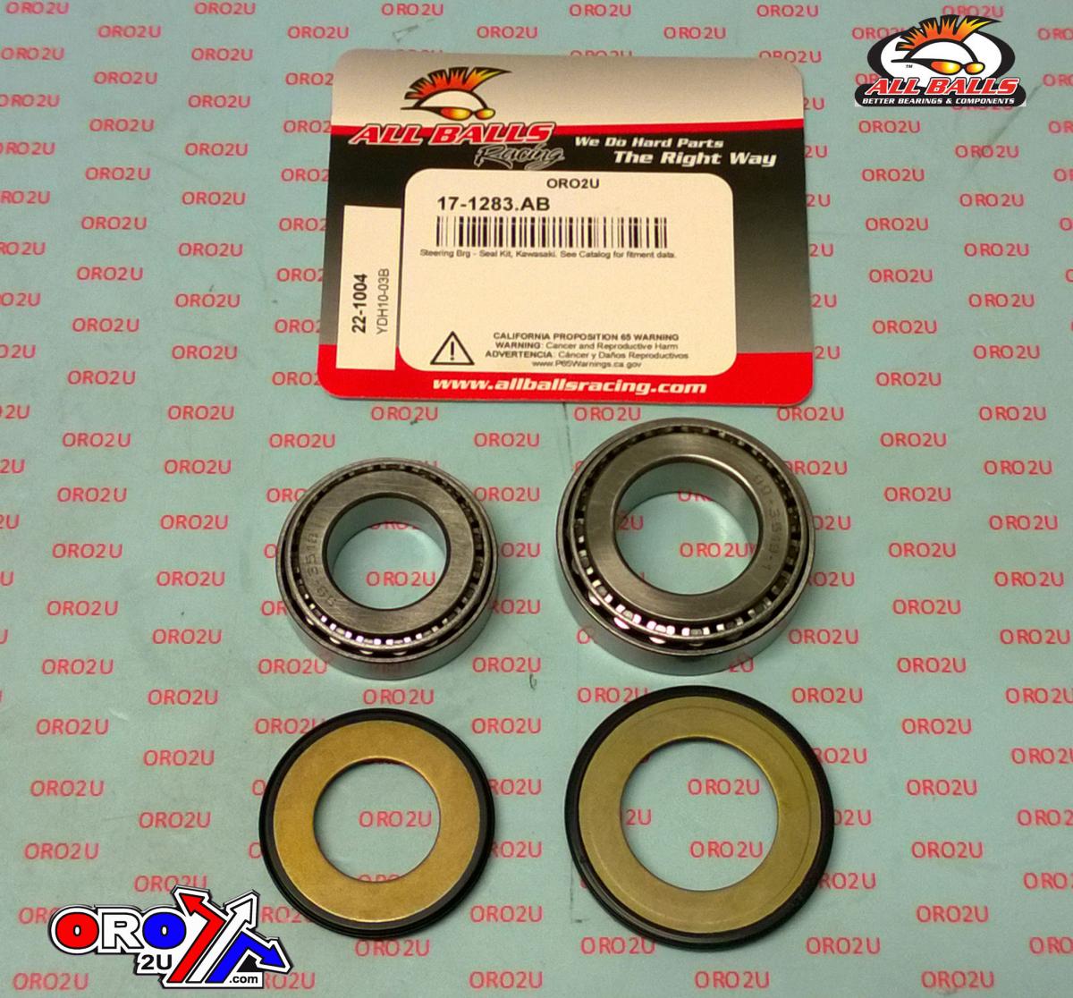 STEERING BEARING KIT ALLBALLS, ALLBALLS 22-1004 KAW/SUZUKI/VICTORY/YAM