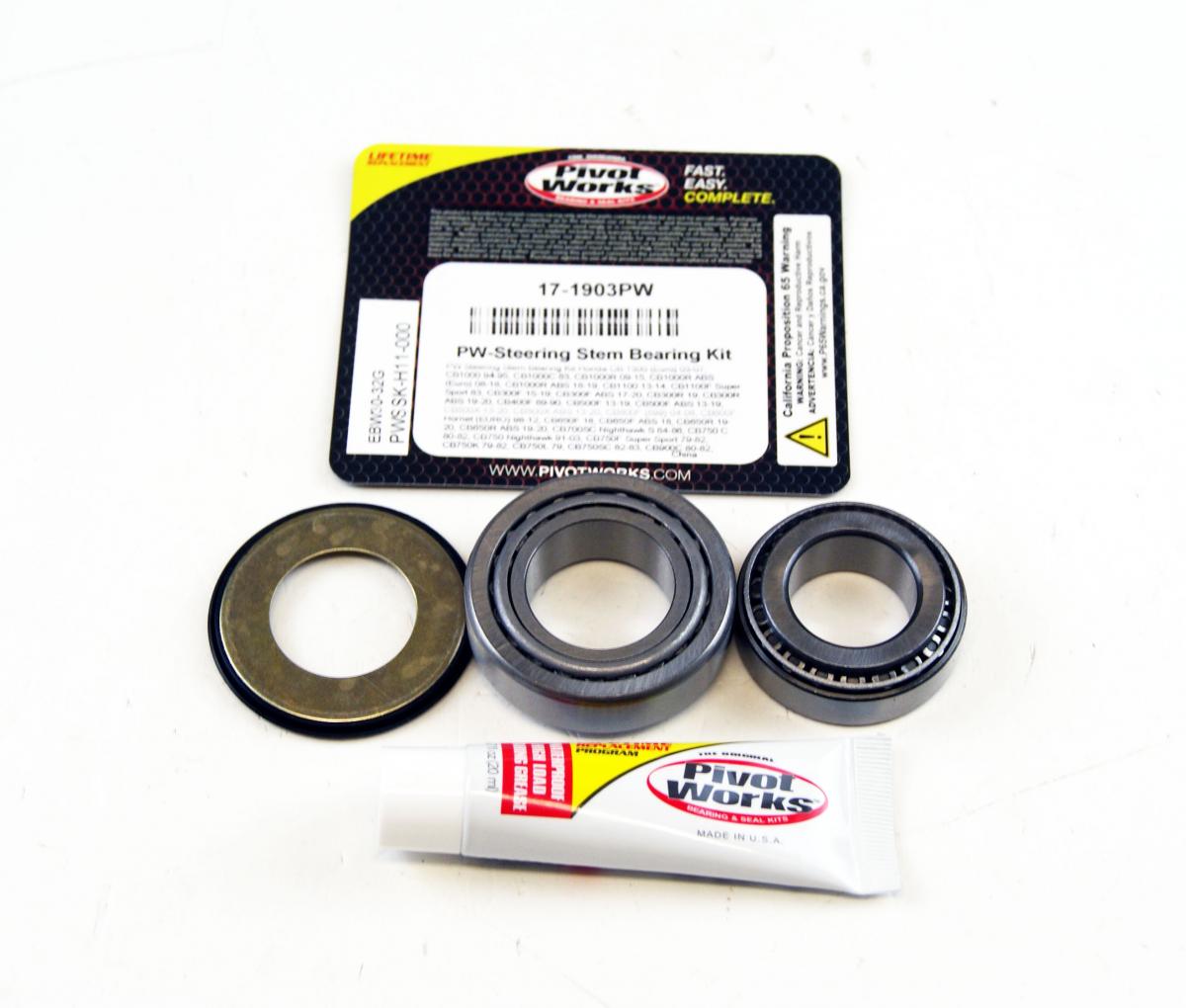 STEERING BEARING & SEAL KIT, PIVOT WORKS PWSSK-H11-000, Honda CB 1300 (Euro) 03-07, CB1000 94-95, CB1000C 83, CB1000R 09-15, CB1000R ABS (Euro) 08-18, CB100