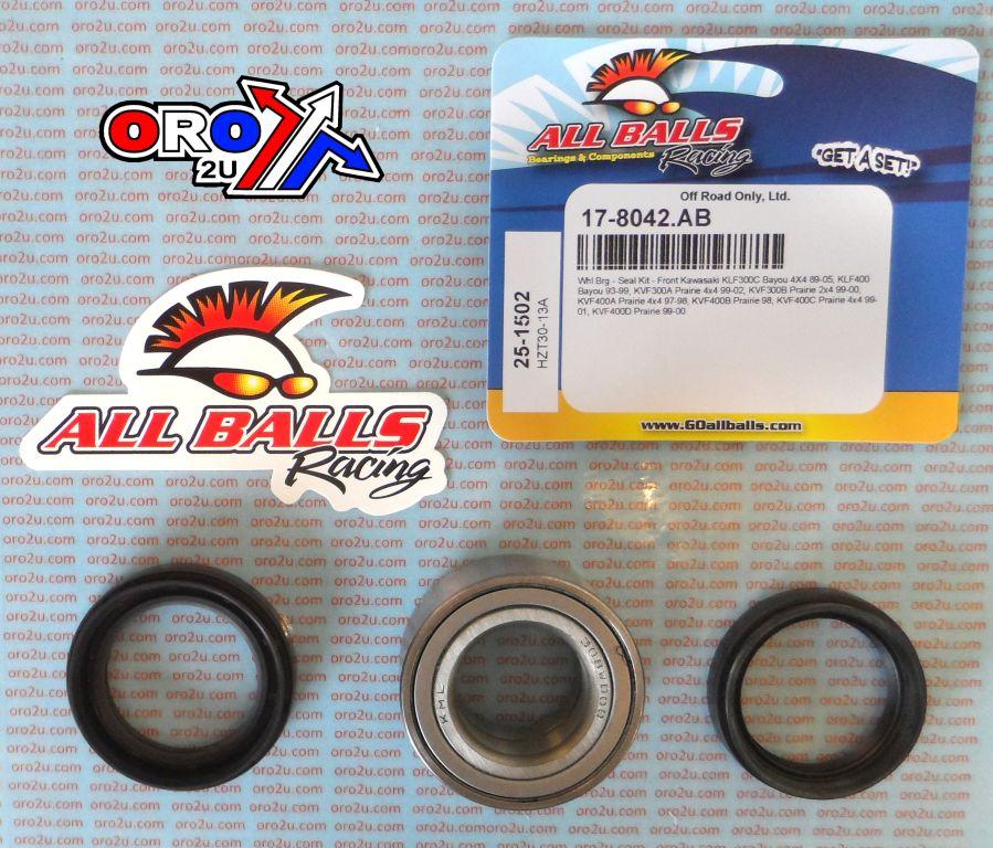WHEEL BEARING KIT FRONT & REAR 96-05 ARCTIC CAT HEAVY DUTY, ALLBALLS 25-1434-HP ATV TAPERED