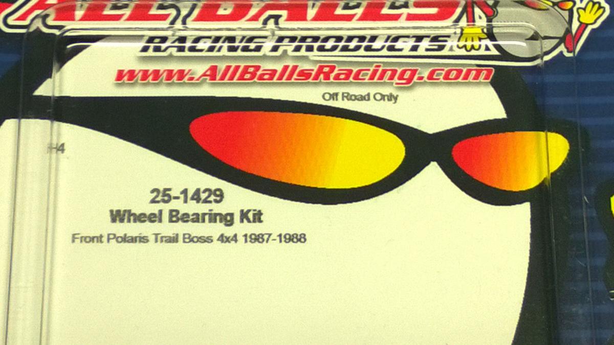 WHEEL/STRUT BEARING KIT FRONT 87-88 POLARIS TRAIL BOSS 250 4X4, ALLBALLS 25-1429 ATV