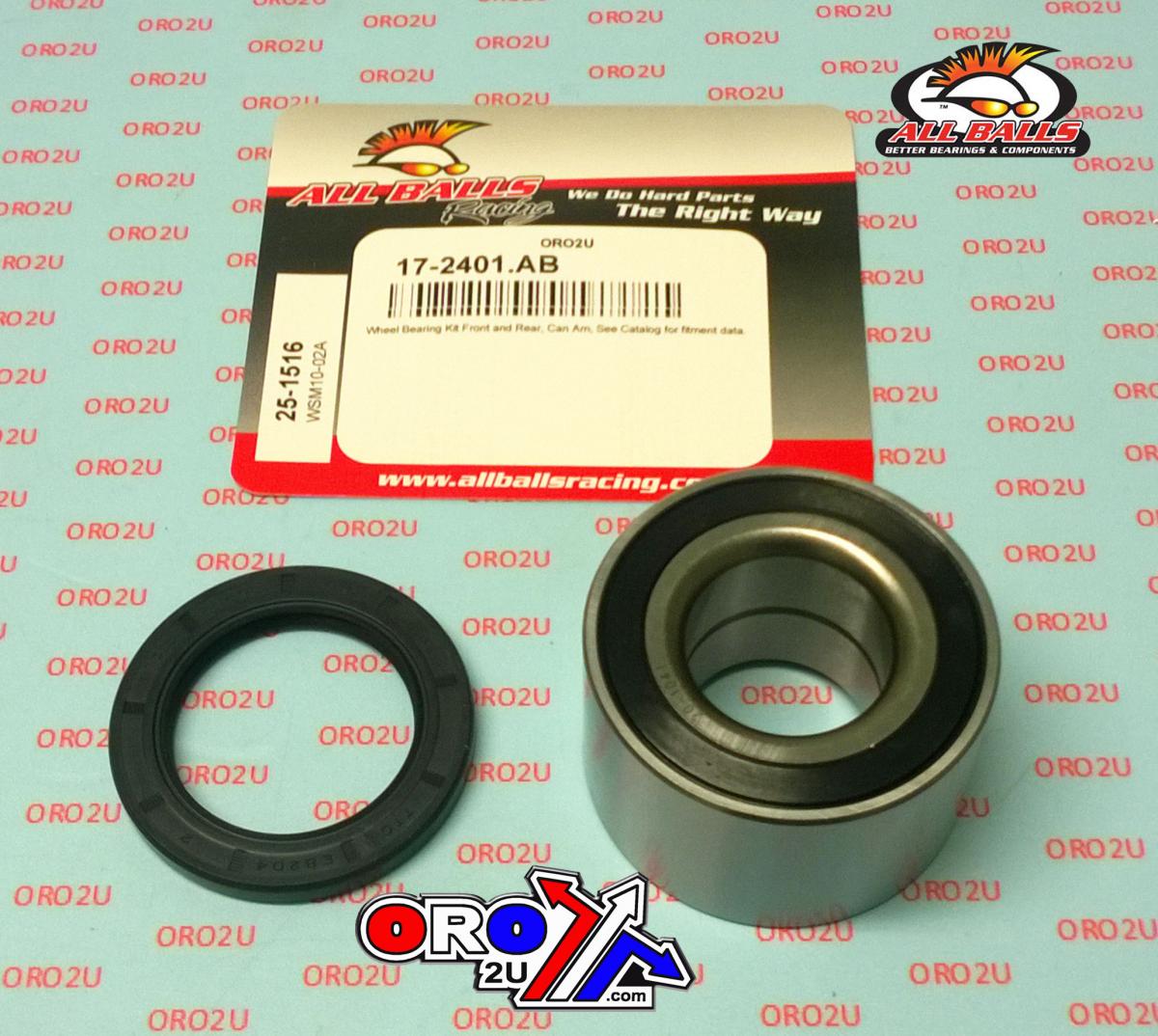 WHEEL BEARING KIT FRONT, REAR & MIDDLE 06-22 CAN-AM/KAW MULE, ALLBALLS 25-1516 ATV