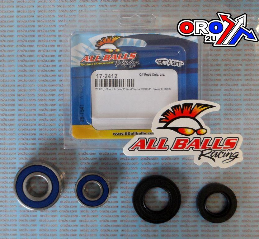 WHEEL BEARING KIT FRONT 06-22 POLARIS PHOENIX/SAWTOOTH, ALLBALLS 25-1541 ATV