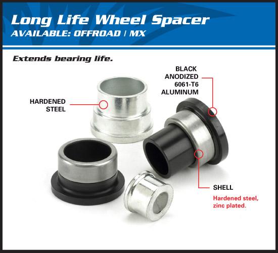 WHEEL SPACER KIT YZ125/250 08-18, ALLBALLS 11-1100 YAMAHA