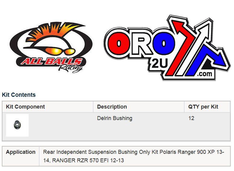 REAR INDEPENDENT SUSPENSION, ALLBALLS 50-1081 570Ranger RZR