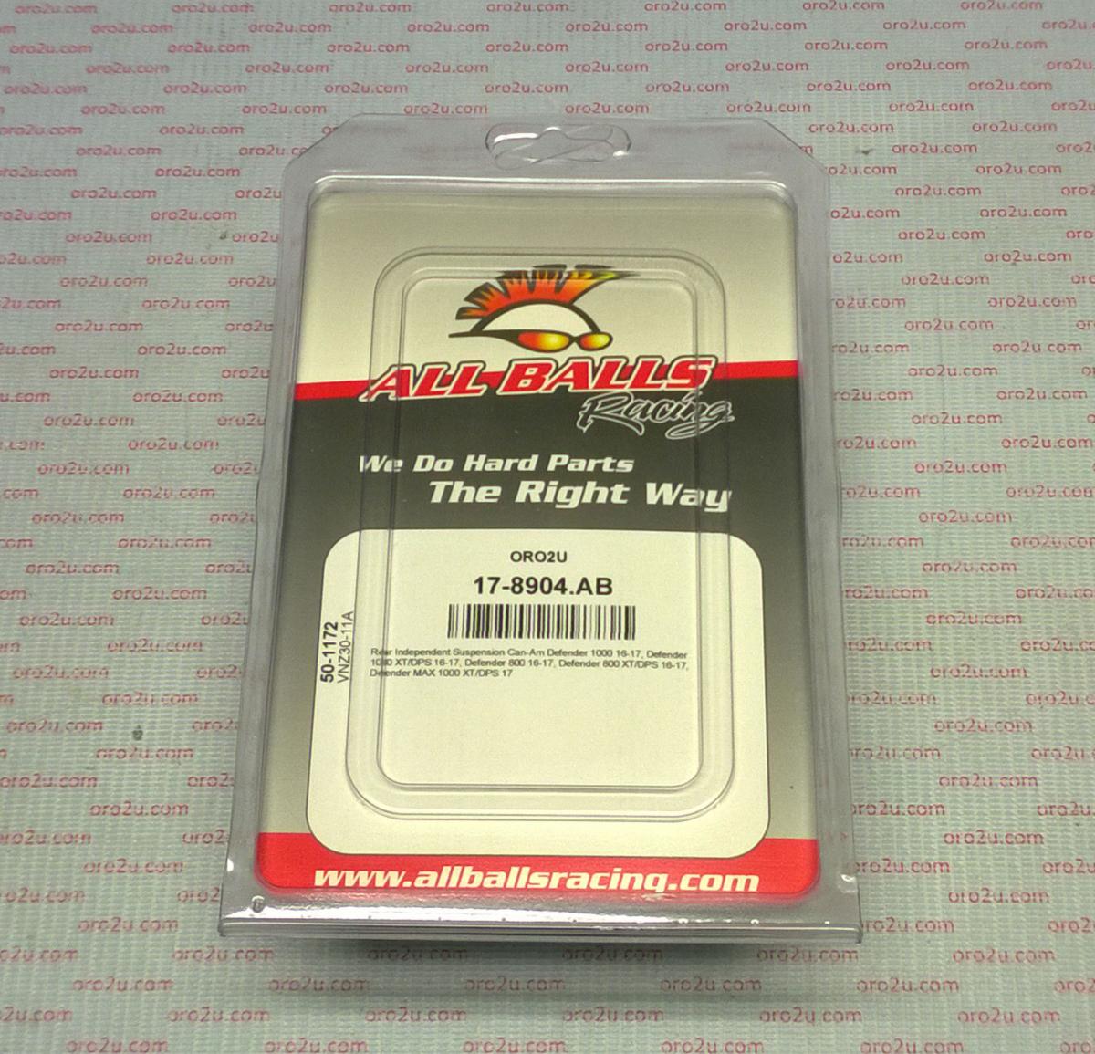 REAR INDEPENDENT SUSPENSION, ALLBALLS 50-1172 CAN-AM, 800 DEFENDER