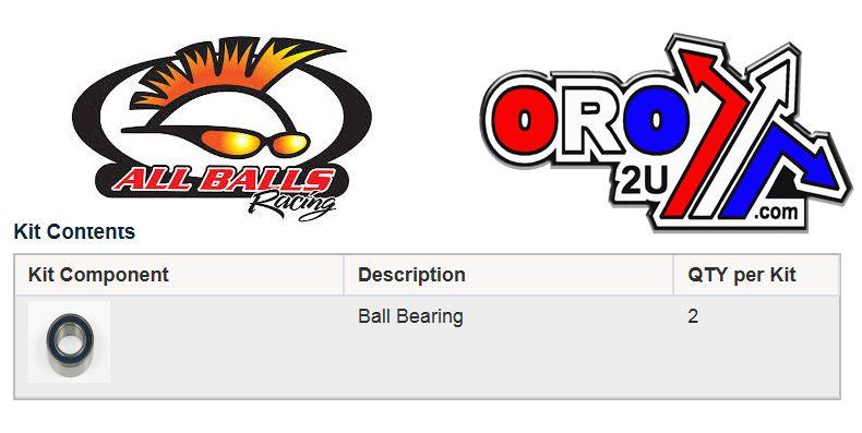 WHEEL BEARING KIT FRONT & REAR 09-21 BETA EVO, ALLBALLS 25-1690 DIRT