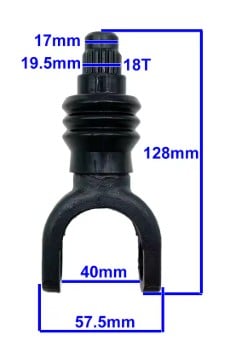 REAR DRIVE SHAFT CROSS JOINT YOKE KIT 1999-2023 YAMAHA GRIZZLY 350 IRS KODIAK GRIZZLY 450 1D9-46107-00-00