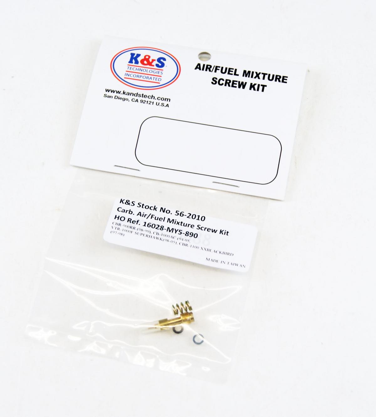 AIR FUEL SCREW KIT HONDA, 16028-MY5-890, HONDA, KS 56-2010