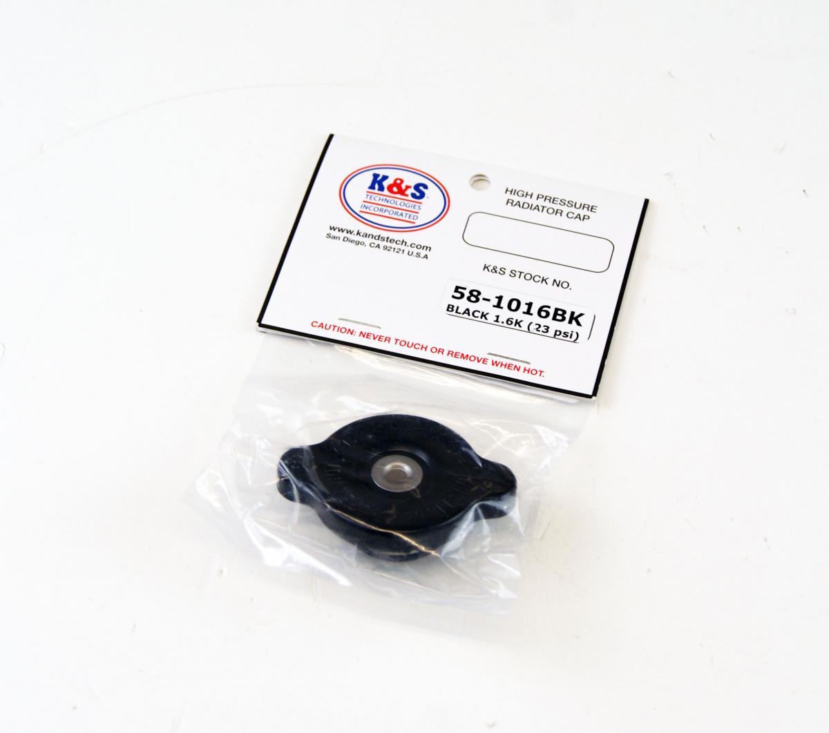 RADIATOR CAP (23 psi) BLACK 58-1016BK