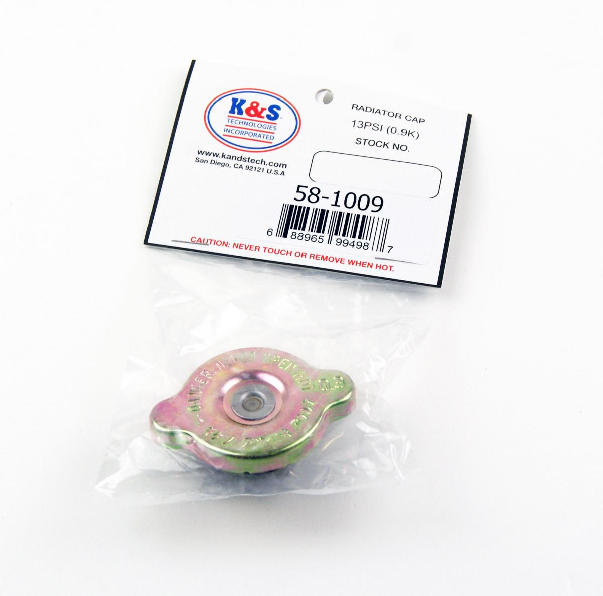 RADIATOR CAP 13psi 0.9kg, 19111-KE1-013, 19111-GE2-003, 58-1009