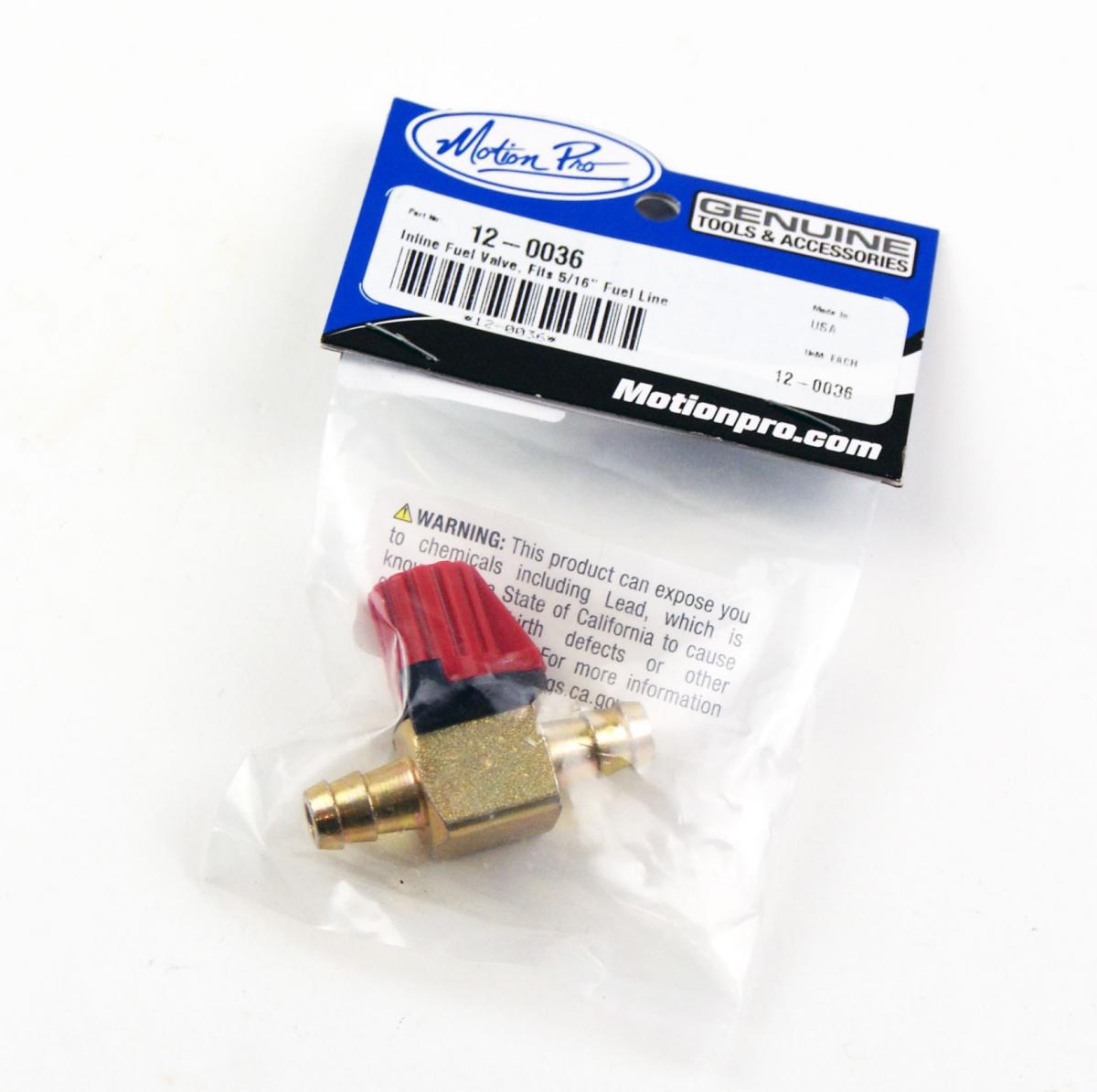 FUEL TAP INLINE 8mm - 5/16, MOTION PRO 12-0036, MP12-0036