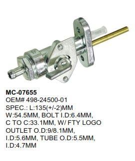 FUEL PETCOCK TAP Yamaha DT100 DT125 DT175 498-24500-01, 438-24500-01-00 214-24500-02