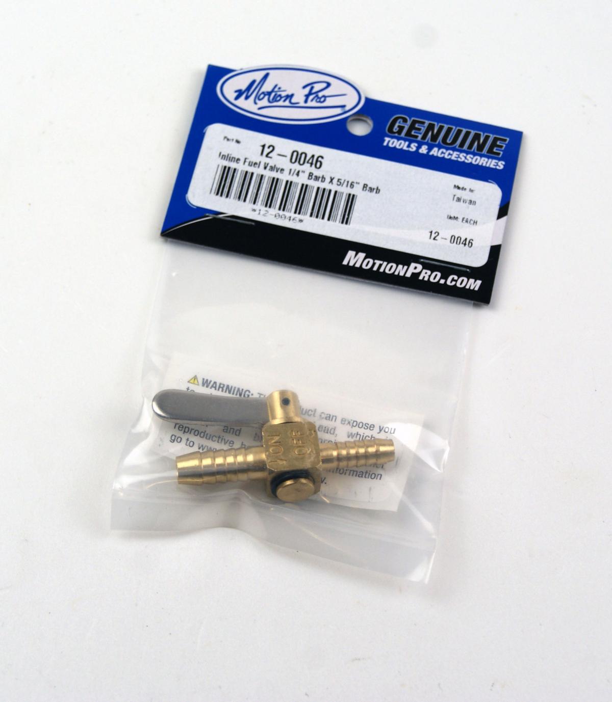 FUEL INLINE VALVE TAP 6 TO 8mm, MOTION PRO 12-0046, MP12-0046